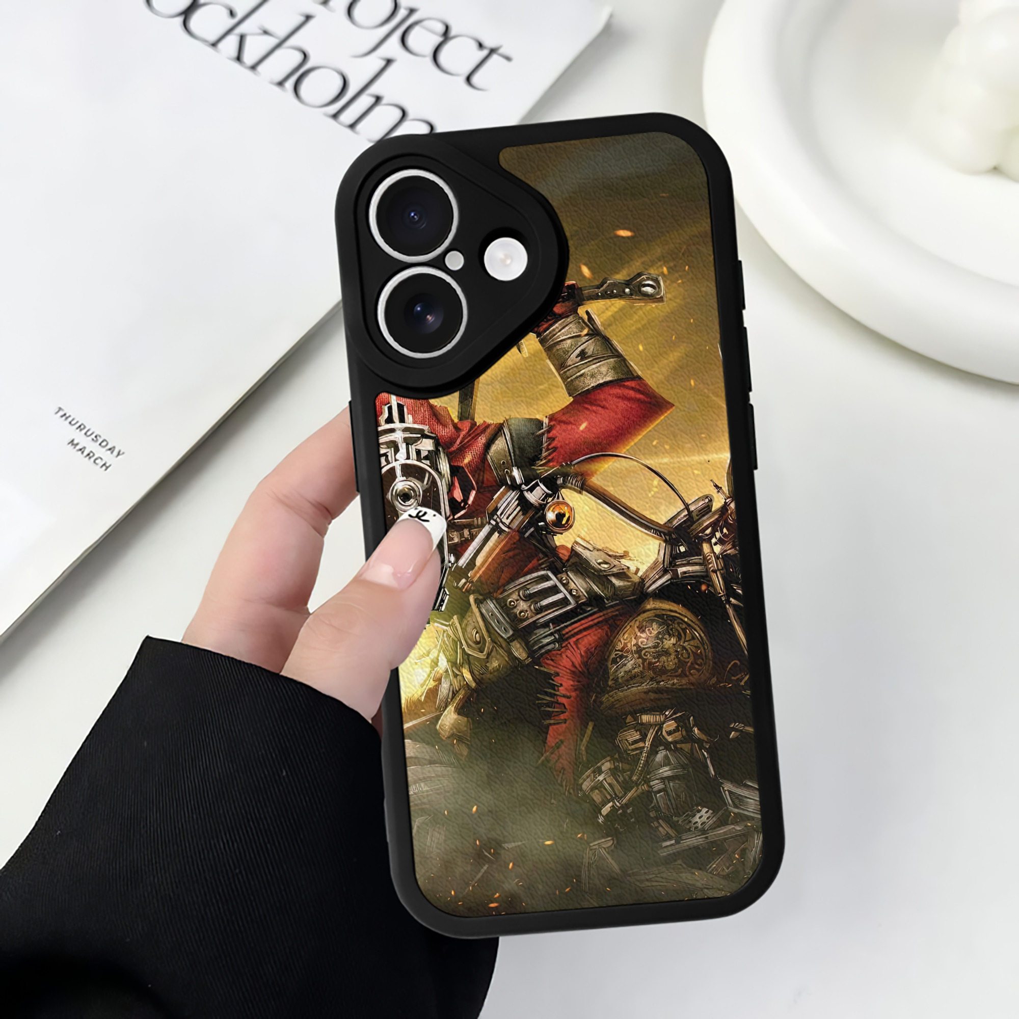 （画像用） Deadpool デッドプール 【iPhone 16シリーズ対応】シリコンスマホケース（レザー調） 材質：シリコン